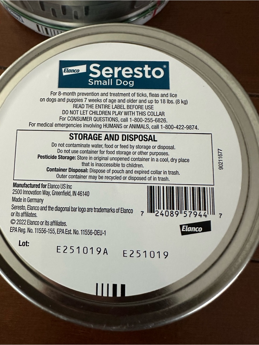 Seresto 2 Small Dog Flea & Tick Collars - Picture 6 of 6